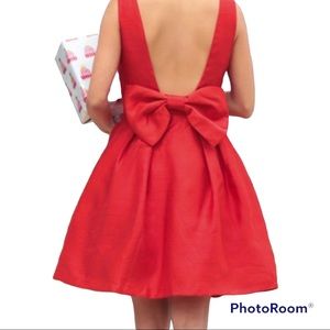Soprano Red Bow Back Dress